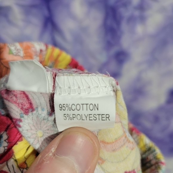 Unbranded 3 Peice Set Girls Dusty Coral Top With Foral Tie Bottoms Size 3-6 M - Picture 14 of 16